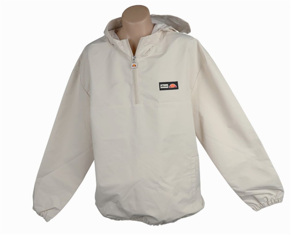 ELLESSE Women's Nardini 1/4 Zip Jacket, UK14 / US10, Off-White (904), SDI21
