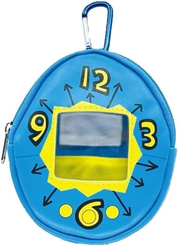 TAMAGOTCHI CHIBI PLUSH'S Collection Pouch, First Generation, Blue Buyers N