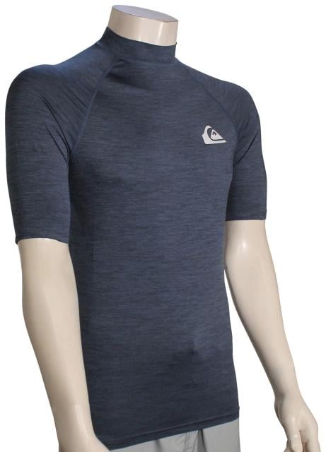 QUIKSILVER Men's UPF50 Everyday UV Rash, Size S, Vintage Indigo Heather (BY