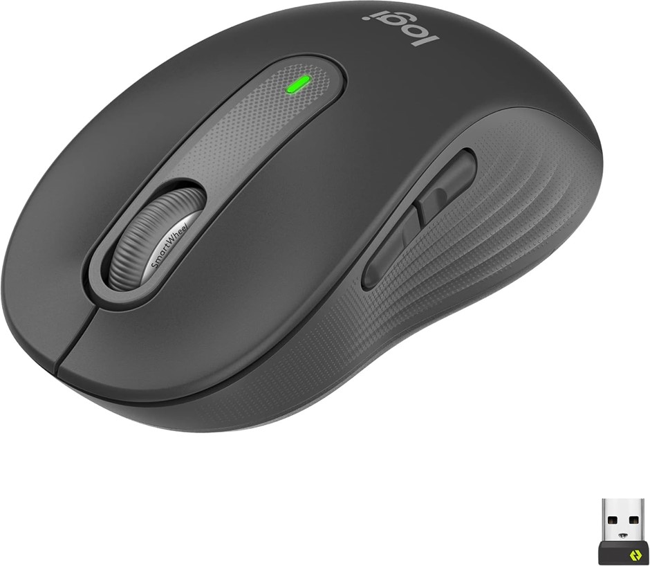 LOGITECH Signature M650 Wireless Mouse, Graphite. NB: Minor Use, Not In Ori