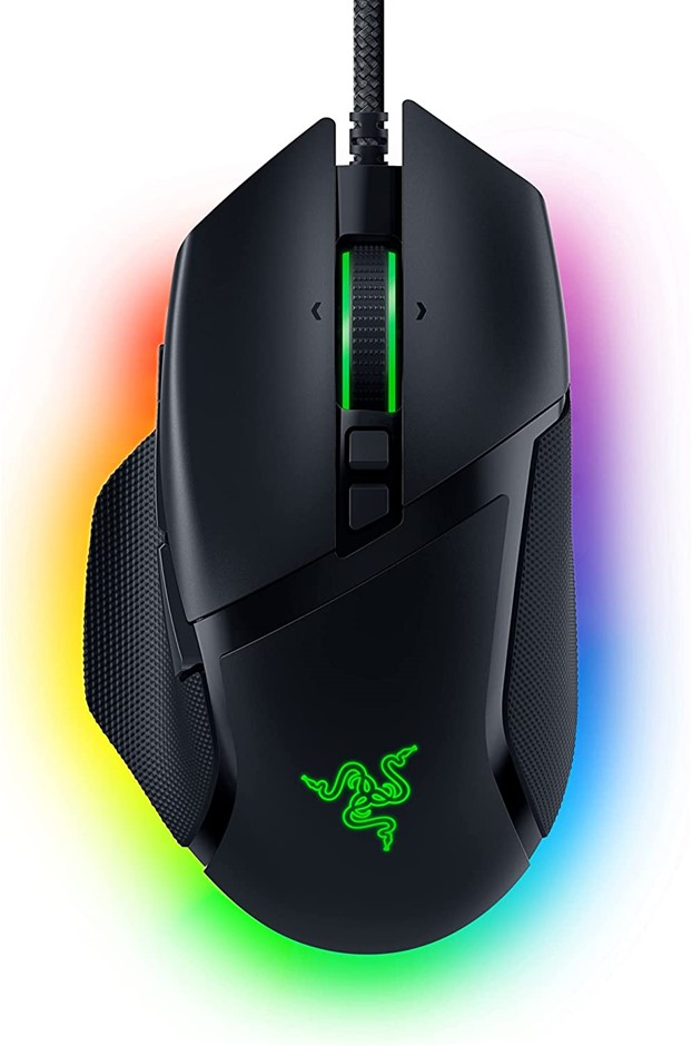 RAZER Basilisk V3 Ergonomic Wired Gaming Mouse, Black.