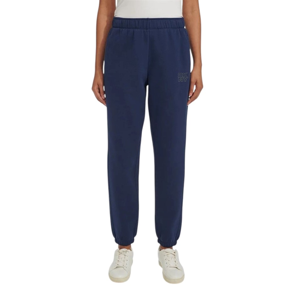 DKNY SPORT Women's Fleece Pants, Size S, 60% Cotton, Peacoat (PCT). Buyers