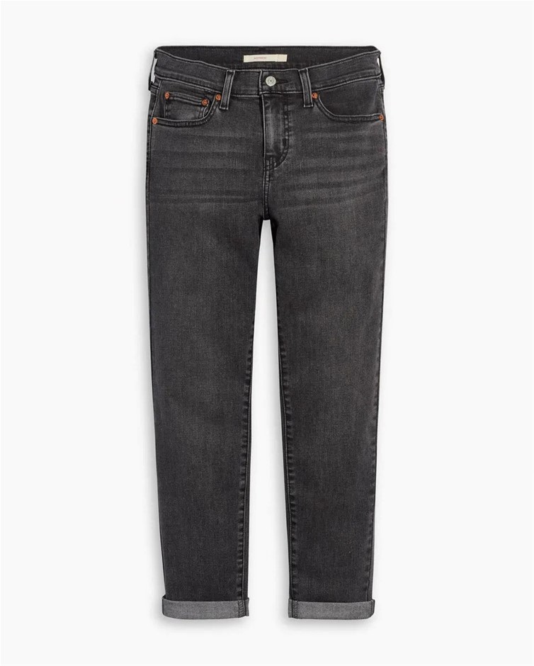 LEVI'S Boyfriend Mid Rise Jean, Size 31x27, 70% Cotton, Night Is Young - Bl