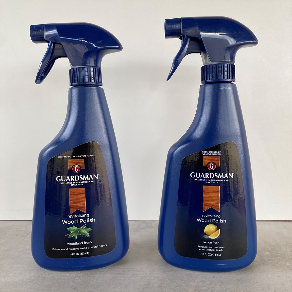 2x Guardsman Revitalising Wood Polish Sprays 473ml