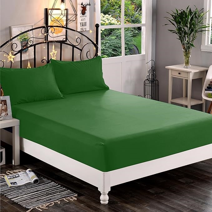 ELEGANT COMFORT 1500 Premium Hotel Quality 1-Piece Fitted Sheet.