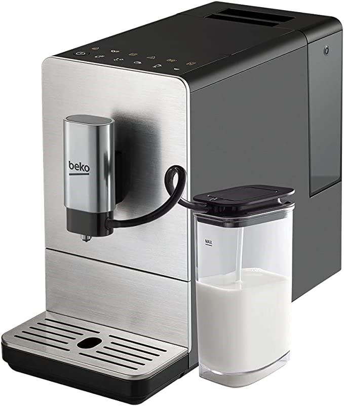 BEKO Bean to Cup Automated Espresso Coffee Machine with Milk Cup, Stainless