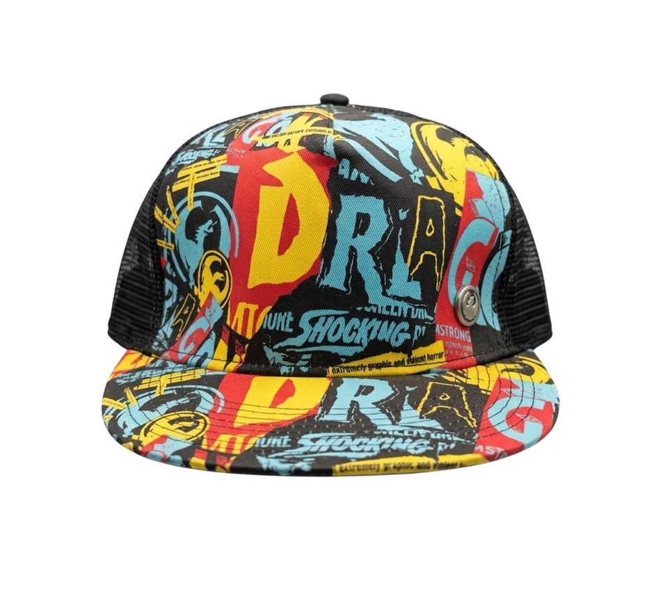 ORION Graffiti Dragon Mesh Hat, Chestnut, One Size