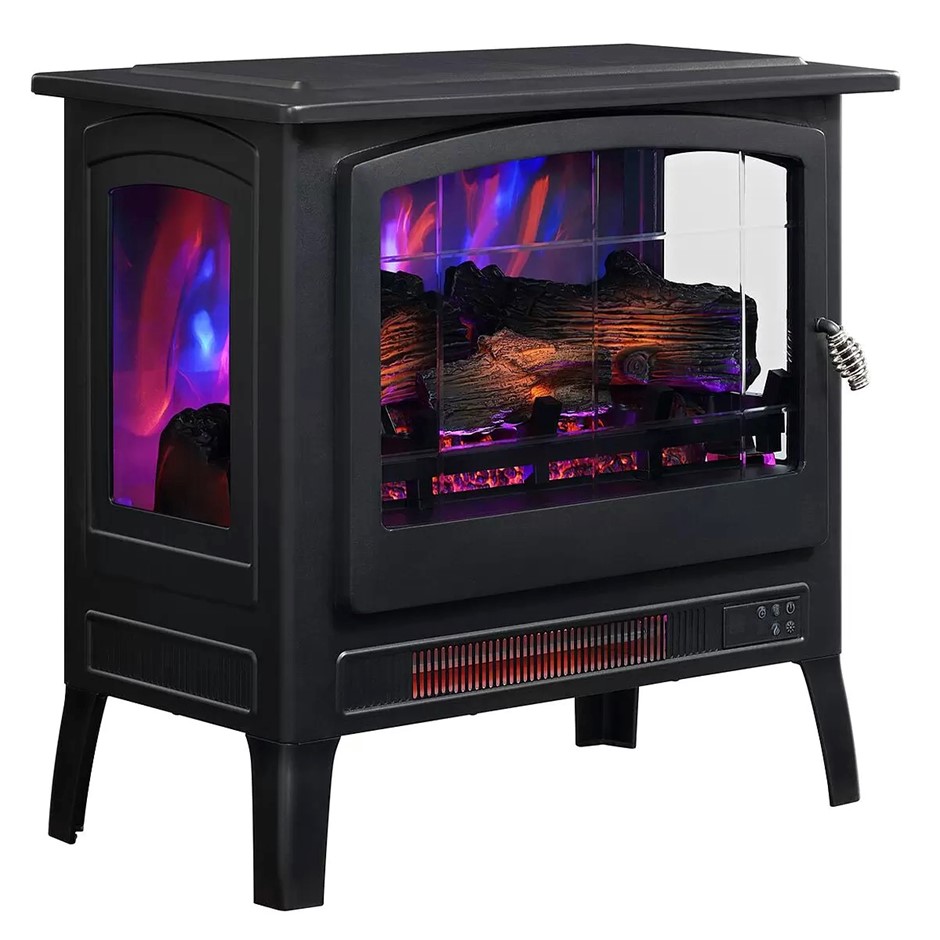 BAYSIDE Infrared Electric Fireplace Stove Heater, Black, CSCESH-1-AU. NB: M