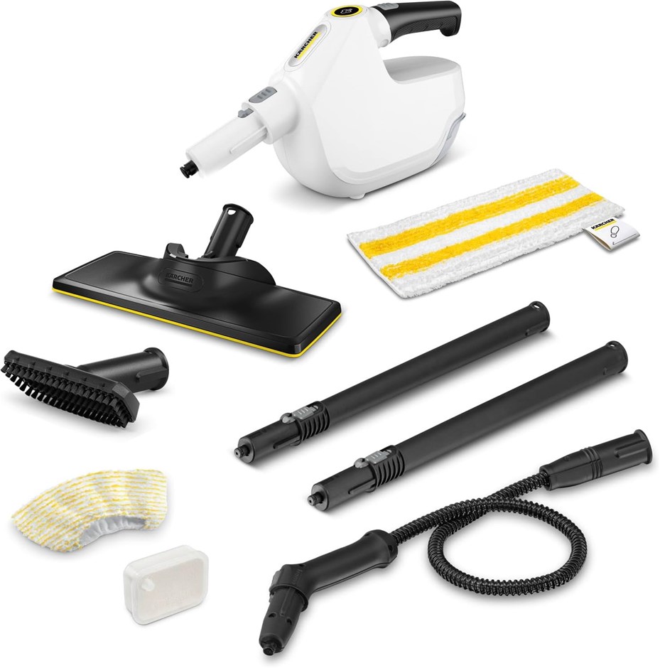 KARCHER SC 1 Multi & Up Steam Cleaner, 200mL Tank Capacity, 30 Second Heat