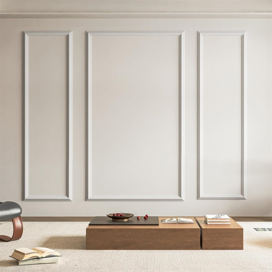 ART3D Pre-Cut Wall Moulding Kits, Ready-to-Assemble Wainscoting Panels for