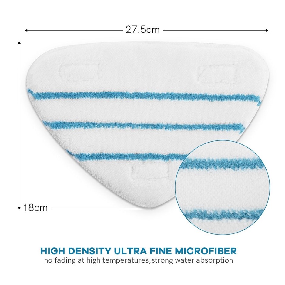 Maxkon 5 Pack Replacement Washable Microfiber Steam Mop Pads for 13-in-1