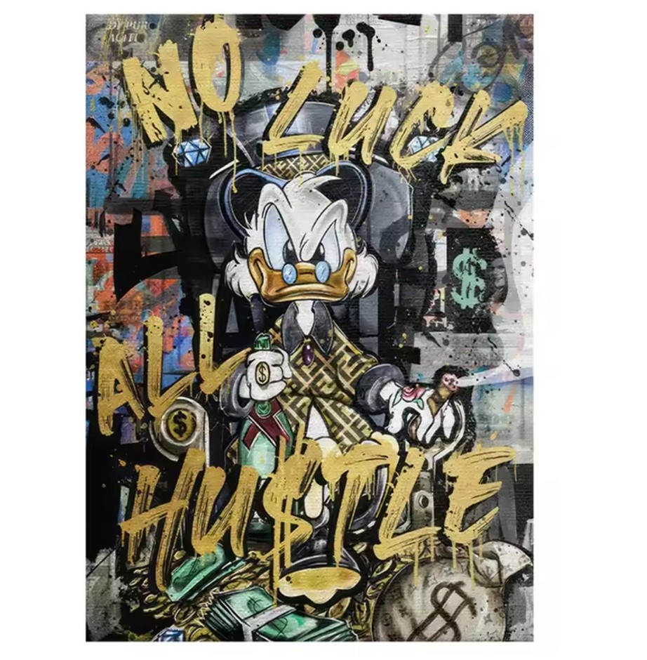 DISNEY (after) "Donald Duck" Pop Art CANVAS PRINT