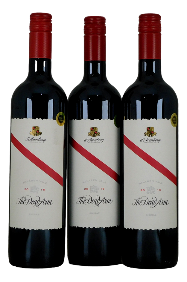 d'Arenberg The Dead Arm Shiraz 2016 (3x 750mL), McLaren Vale.