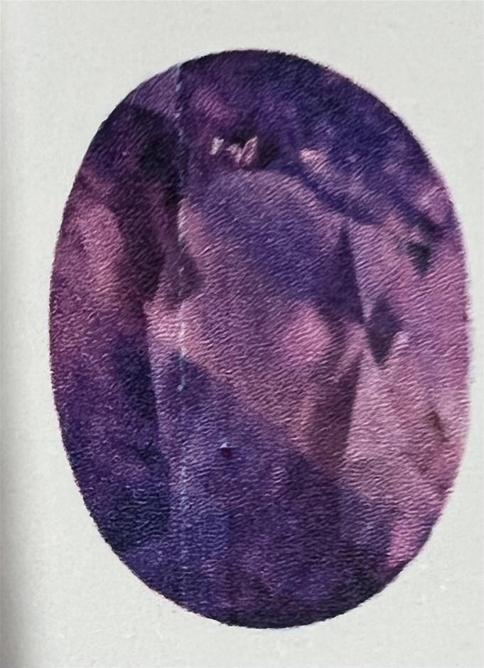 7.85 carats natural certified Purple Amethyst