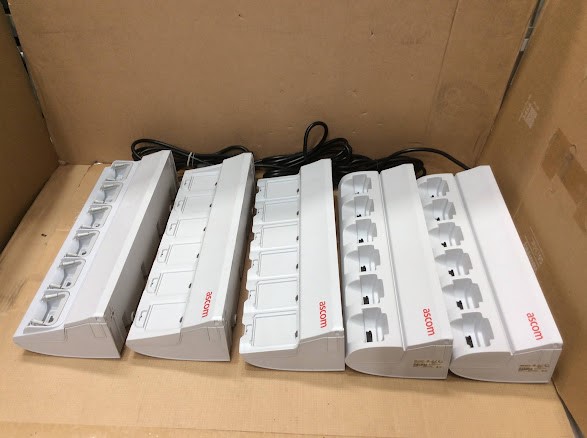 Ascom CR3-AAAC/1D1&CR8-AAAA/2A&CR5-A Battery Charging Rack (Lot of 5)