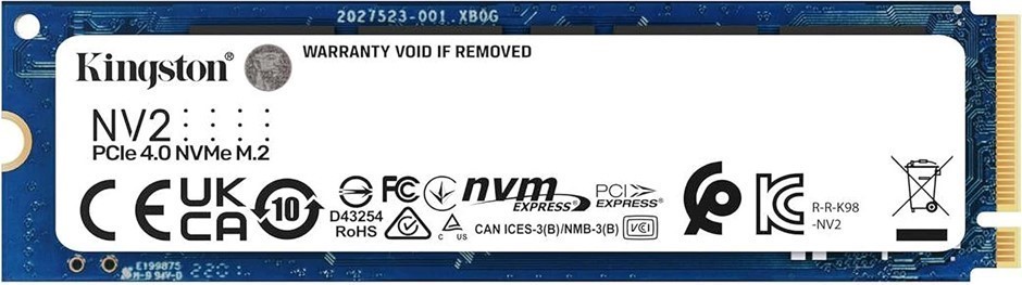 KINGSTON - NV2 M.2 PCIe 4.0 NVMe 2TB, Solid State Drive. NB: Not In Origina