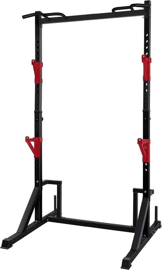 CANPA Multifunction Power Rack Cage with Pull up Bar, Heavy Capacity and Ad