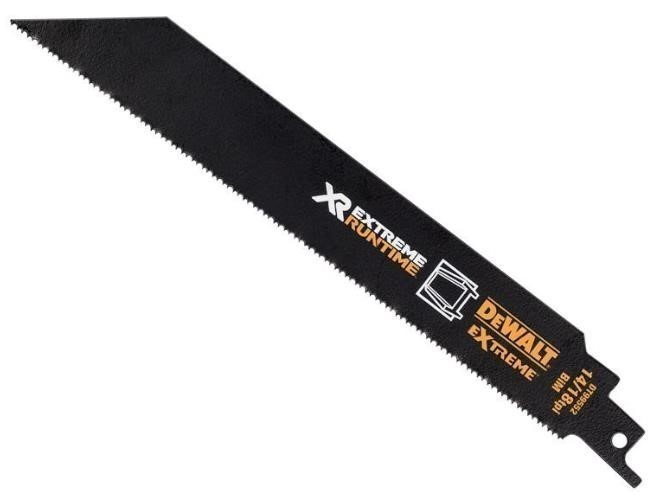2 Packs of 5 x DEWALT XR Metal Reciprocating Blades 203mm 14/18 TPI.