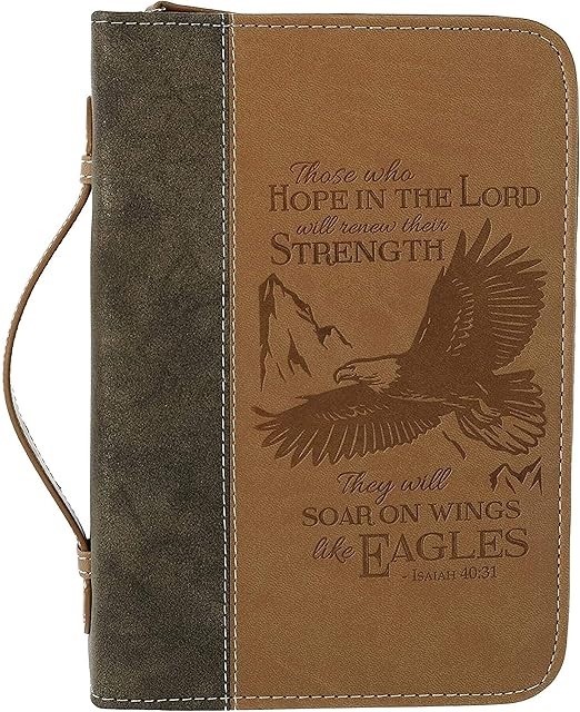 DIVINITY BOUTIQUE  Faux Leather Bible Case/Cover For Church, Study, Travel.