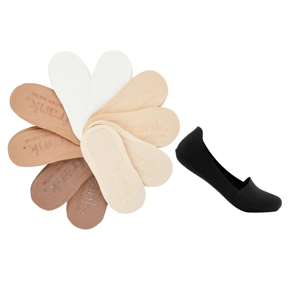 16 Pairs x FRANK&OAK Women's Luxe Liner Socks, Size 4.5-8.5, Assorted Colou