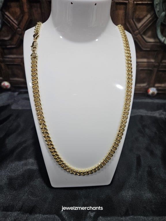 18KGF/Italy Stamped Yellow Gold Filled Cuban Chain -55cm