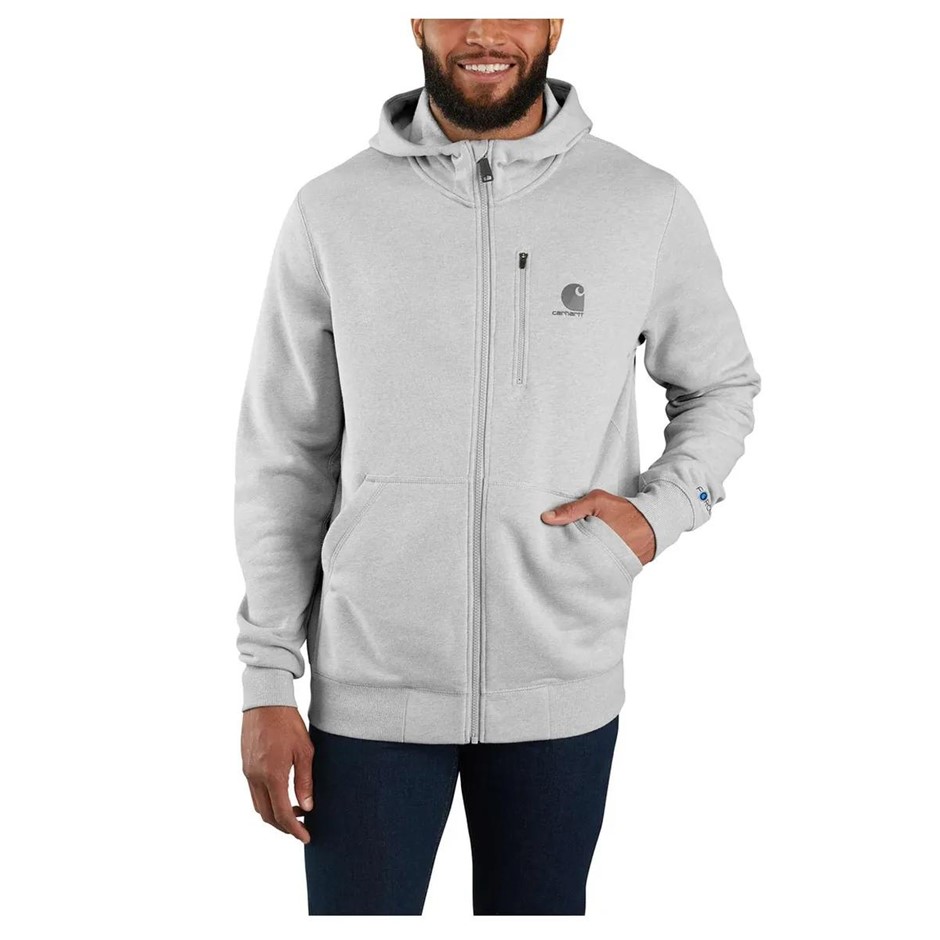 CARHARTT Force Relaxed Fit Midweight Full-Zip Hooded Sweatshirt, Size 2XL,