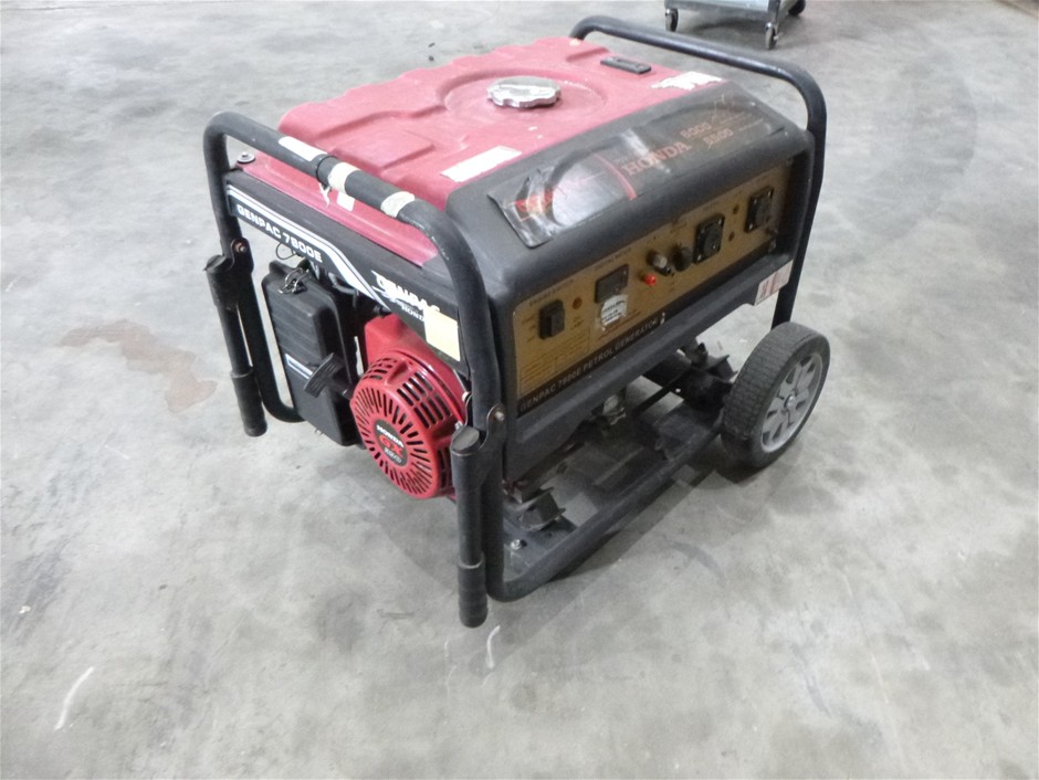 Genpac 7800E 6.5KVA Honda Powered Mobile Petrol Generator