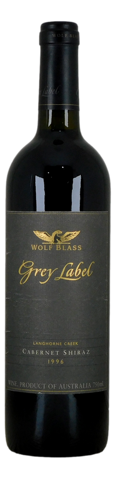 Wolf Blass Grey Lable Cab Shiraz 1996 (1x 750mL), Barossa Valley.
