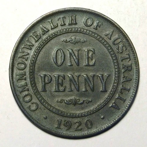 1920 Australia KGV One Penny