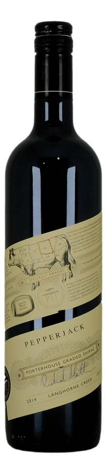 Saltrams Pepperjack Porthouse Graded Shiraz 2014 (6x 750mL), SA.