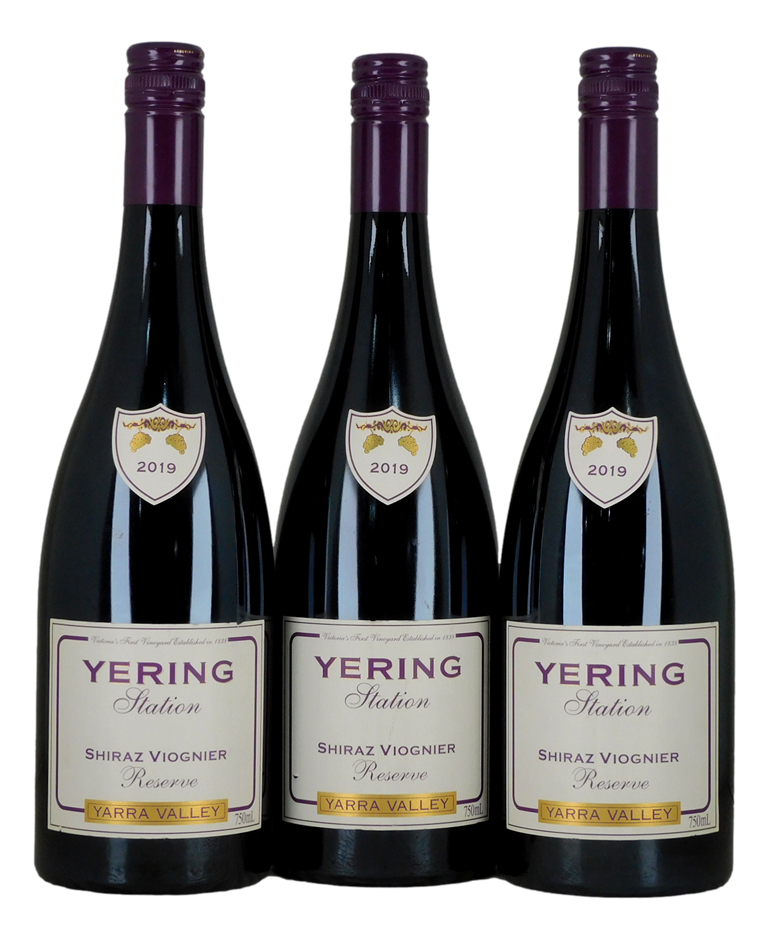 Yering Station Reserve Shiraz Viognier 2019 (3x 750mL), Yarra Valley.