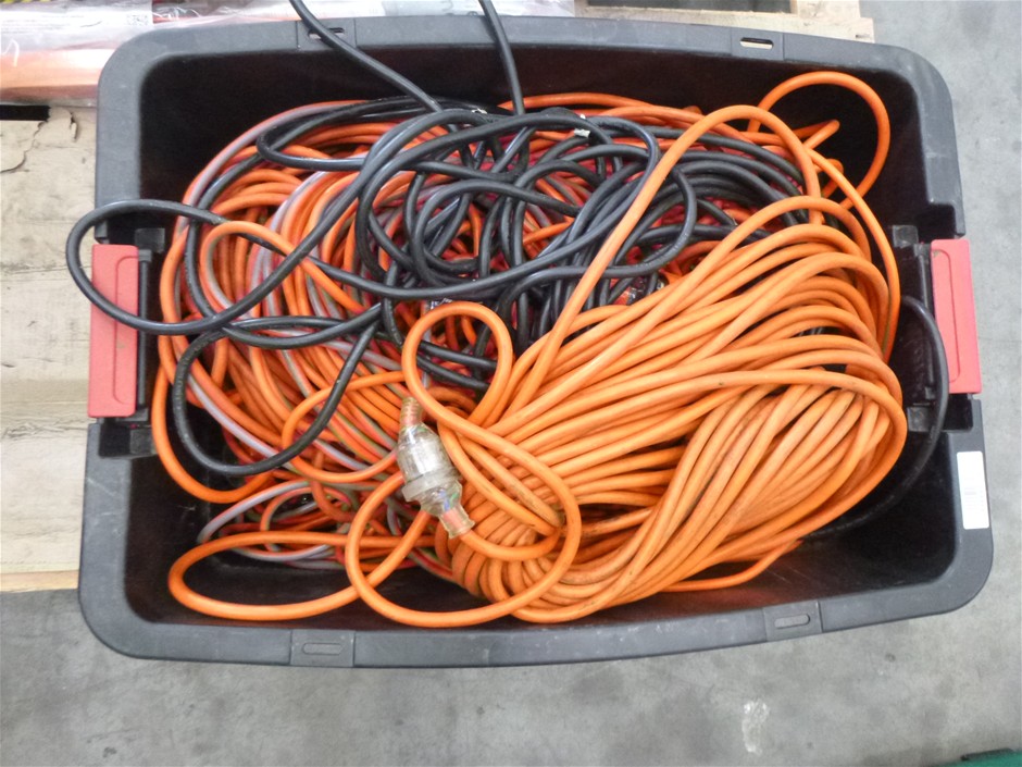 Power Extension Cables, Assorted Unknown Qty & Type