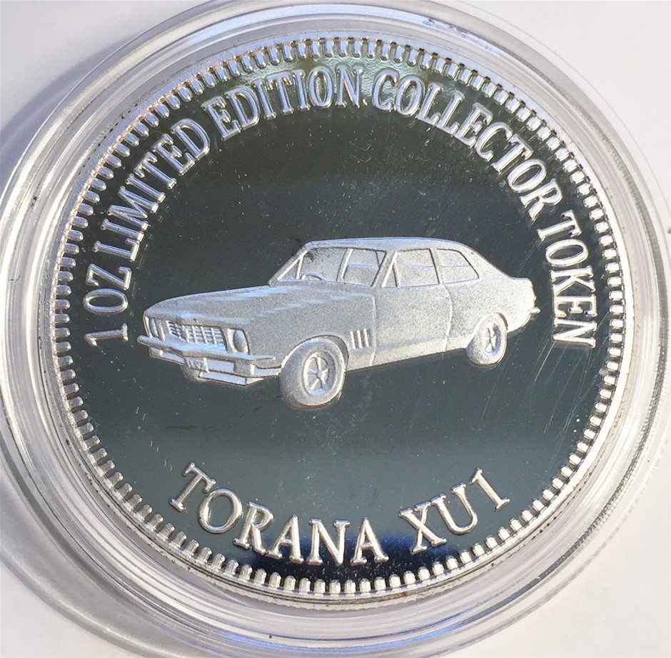 NEW 2016 "TORANA XU1" M/Car  1-0z HSE 999 Fine Silver Coin