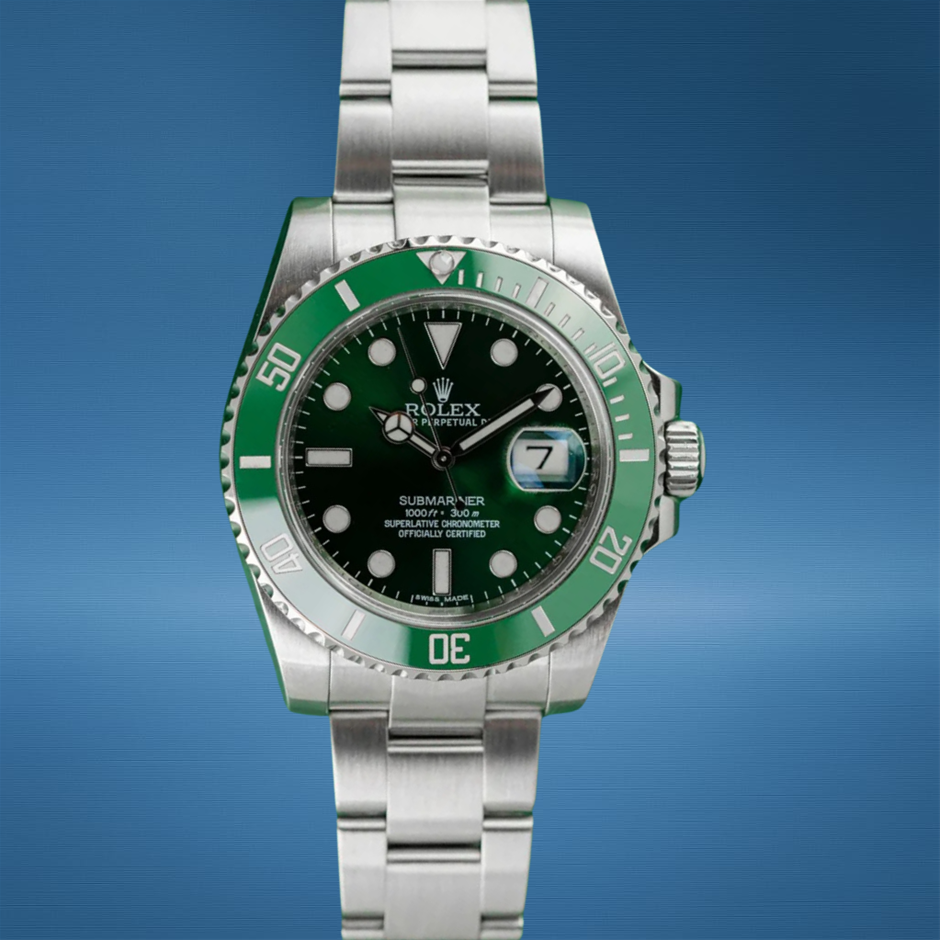 ROLEX SUBMARINER DATE HULK 40MM STAINLESS STEEL 116610LV AUTOMATIC BXP&COA