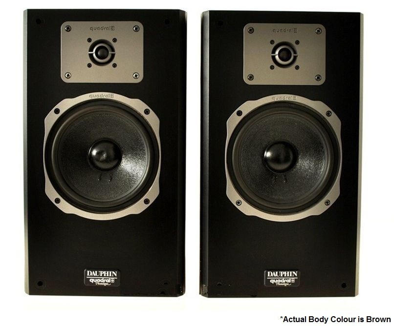 Buy Quadral Dauphin MK II Bookshelf Speakers (Pair) Brown Grays Australia