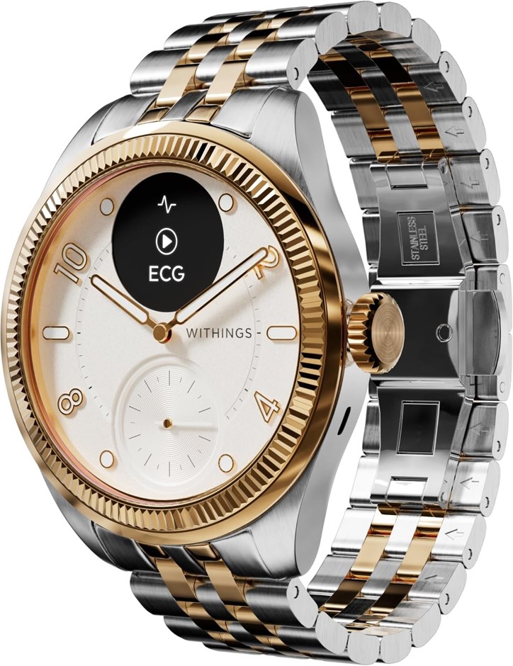 WITHINGS Scanwatch Nova Brilliant Editon (Gold/Silver).  Buyers Note - Disc