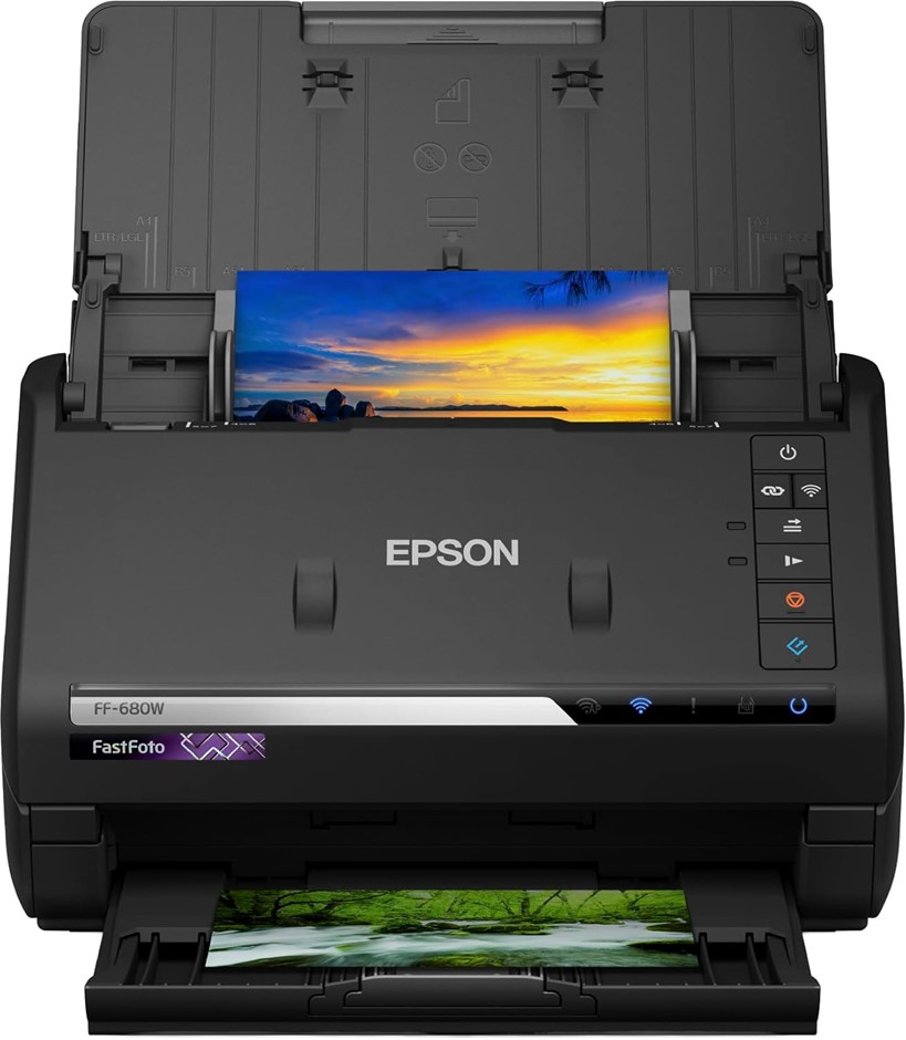 EPSON FastFoto FF-680W Wireless High-Speed Photo and Document Scanning Syst