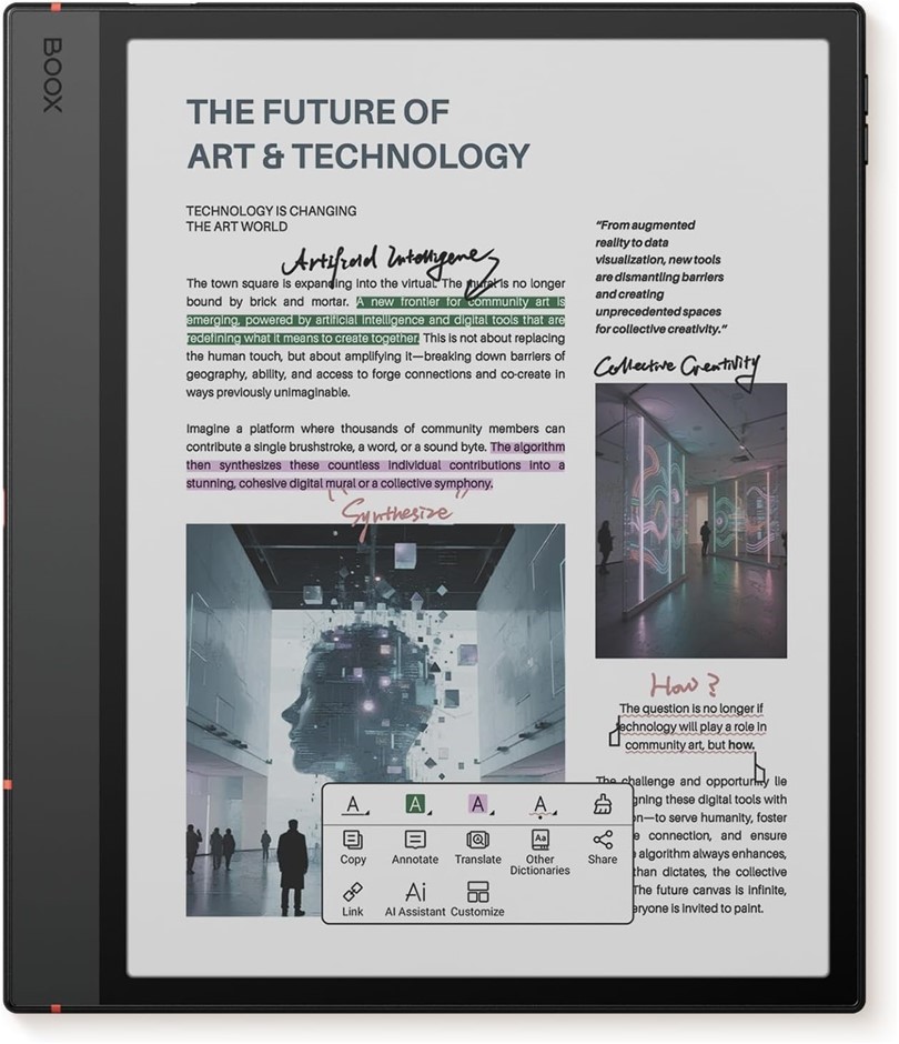 BOOX Tablet 10.3" Note Air 5 C 6G 64G E Ink Tablet Color ePaper Notebook B