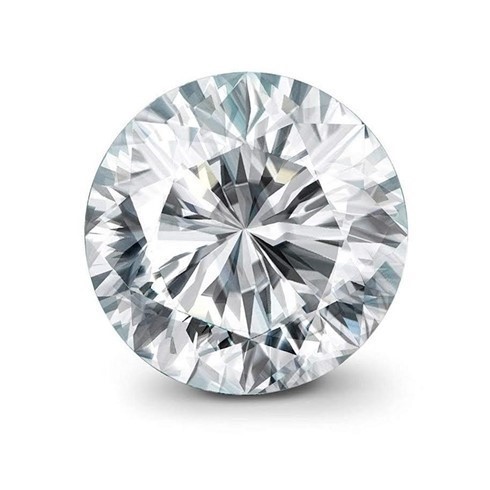 1.00 Carats Brilliant Polish Round Cut White Diamond CVD-Not Certified