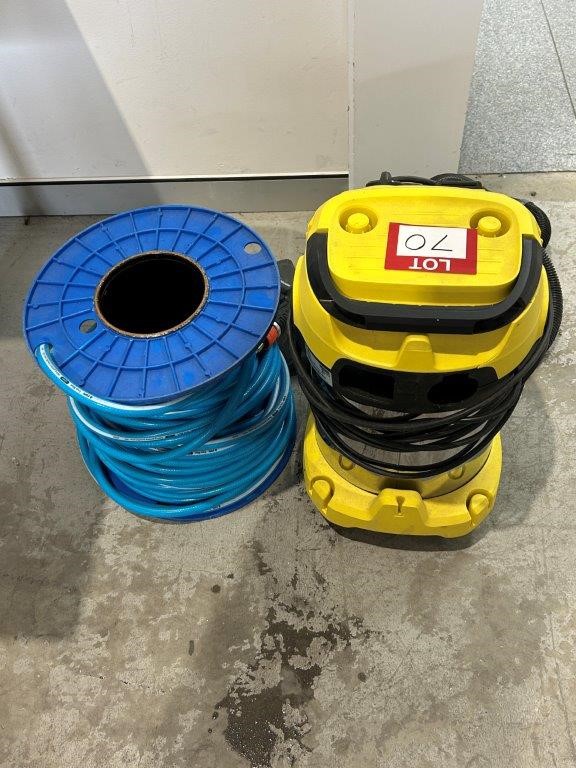 KARCHER WD 3PS Vacuum Cleaner & POPE True Blue Water Hose