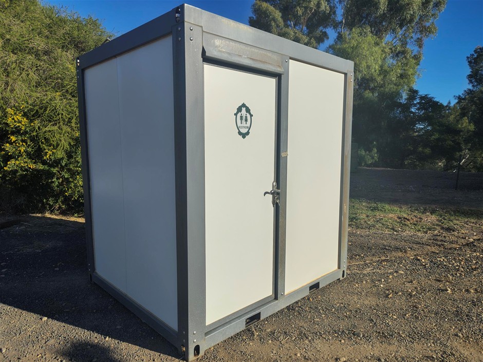 Unused Portable Toilet, Shower & Basin Building