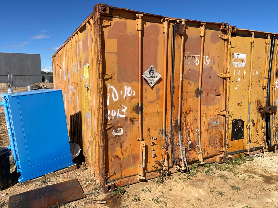 20’ Steel Shipping Container & Contents