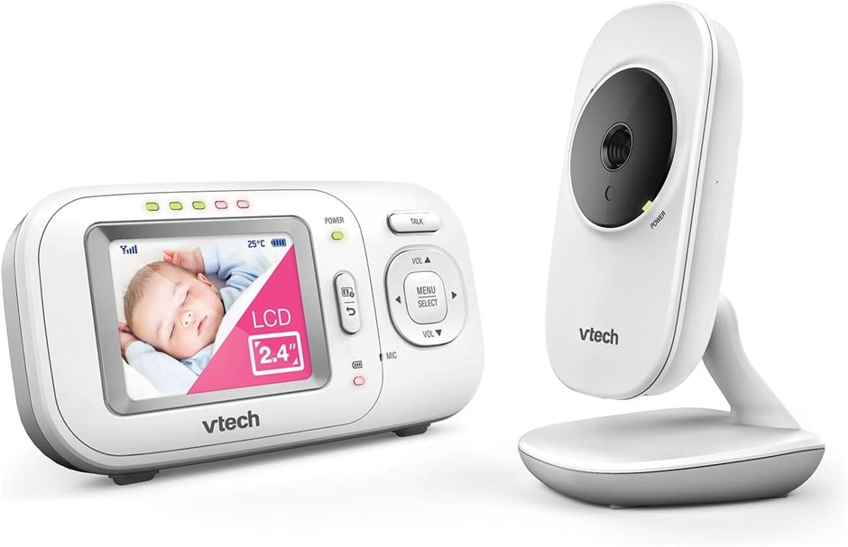VTech BM2700 2.4" Video & Audio Baby Monitor with 2-Way Talk, Soothing Soun