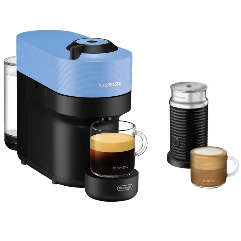 NESPRESSO Vertuo POP Coffee Machine With Aeroccino3, BNV150BLU. NB: Well us