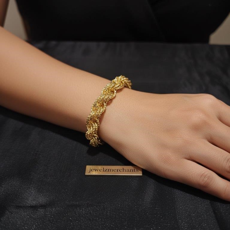 18K/Italy  Gold Filled Bracelet -(stamped 18K/Italy)-Warranty Quality