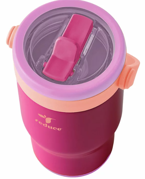 REDUCE Kids Chiller Go Insulated Cups, 414ml, Pink