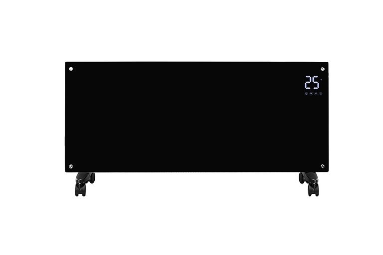 KOGAN SmarterHome™ 2400W Premium Glass Panel Heater (Black).