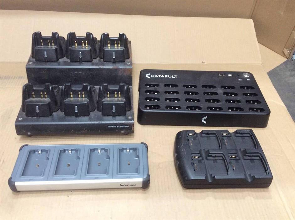 Multi-Unit Charger, Charging Dock, Charging Cradle, Radio Charger(Lot of 4)