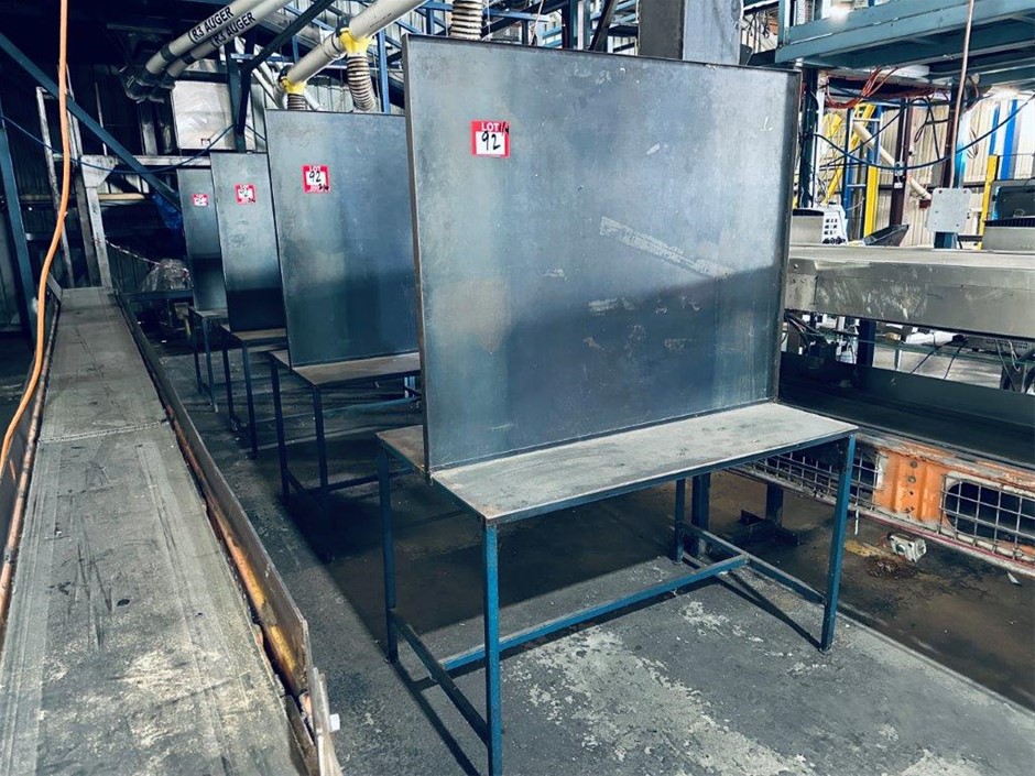 4 x Fabricated Metal Bag Filling Stations