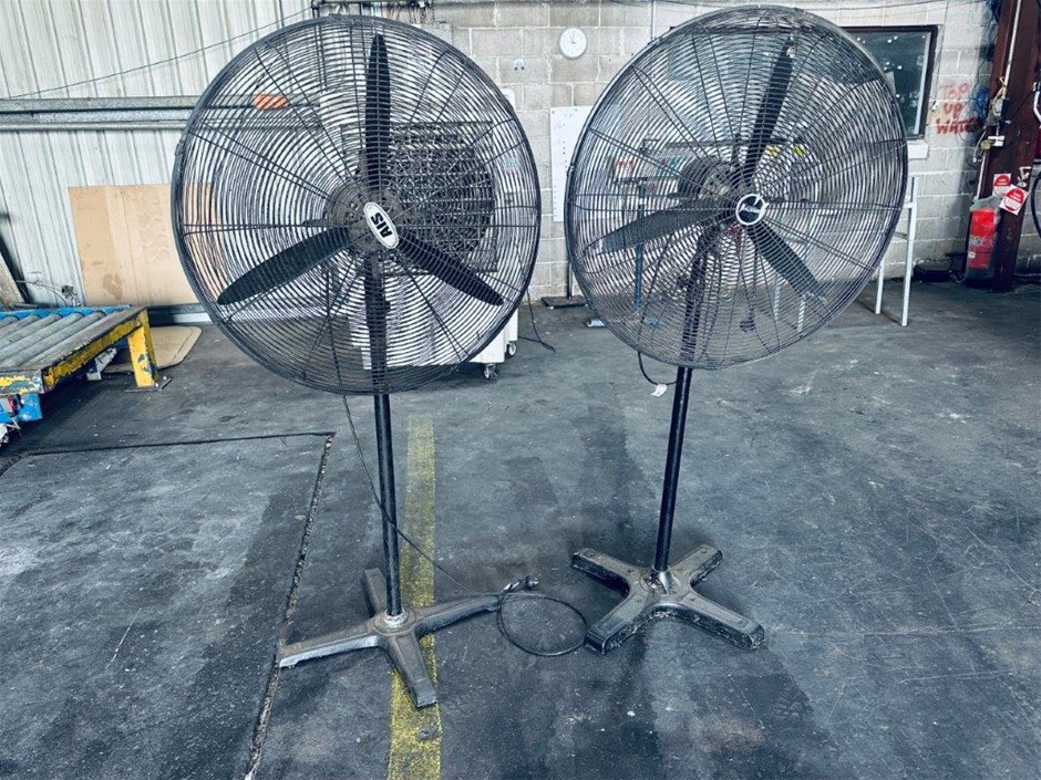 2 x Pedestal Fans